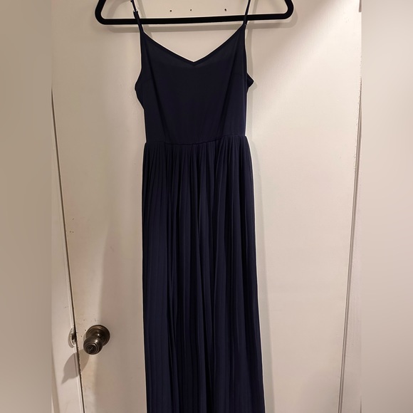 H&M maxi dress navy with lace cover - Picture 7 of 8